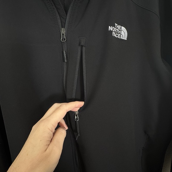 The North Face Jacket Mens XL Black Full Zip Apex Bionic Windwall Softshell - Picture 5 of 9